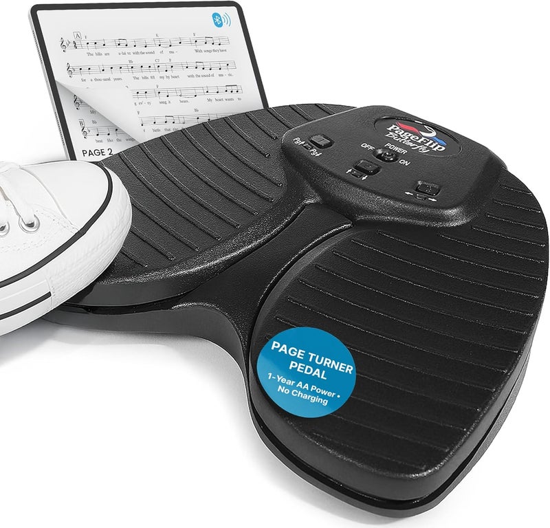 PageFlip Butterfly Bluetooth Page Turner Pedal – Silent, Rugged Foot Pedal Page Turner for iPad, Android & PC – Hands-Free Sheet Music Control – Works with forScore, OnSong, MobileSheets and 100+ more - Image 1
